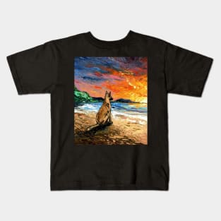 Beach Days - Belgian Malinois Kids T-Shirt